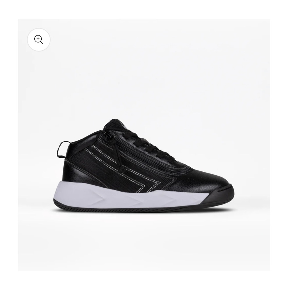 Black and White High-Top Sneakers